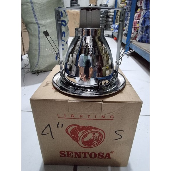 Sentosa fiting downlight 4 inch silver. 4&quot; silver