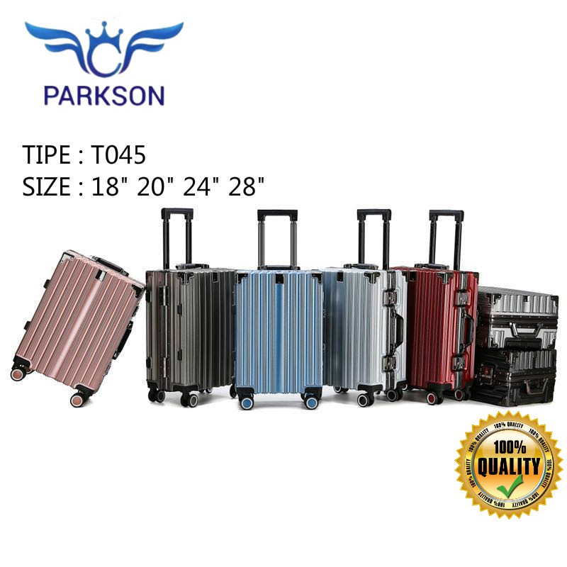 Tas Koper PARKSON Semi Aluminium Anti Pecah/ Luggage/ Suitcase type