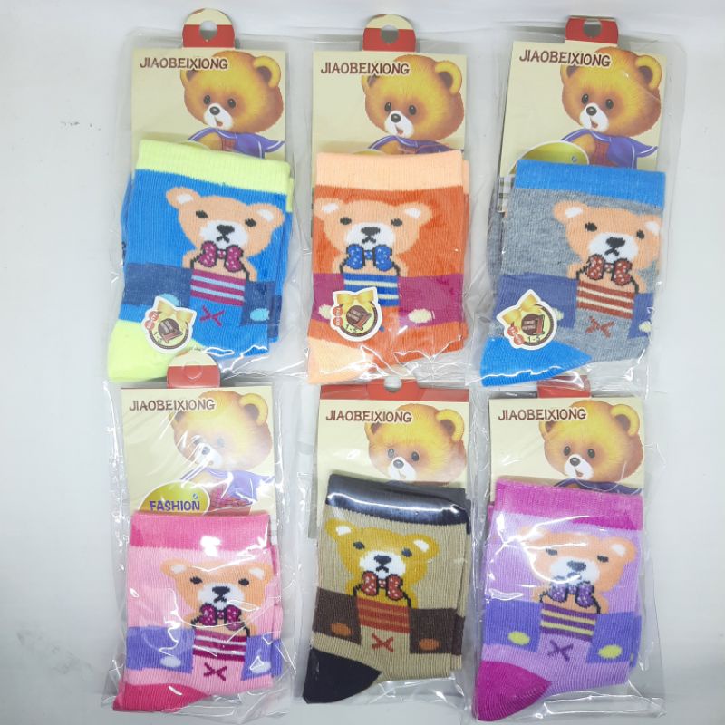 Kaos Kaki Anak Bayi Lucu Bermotif Isi 3 Pasang