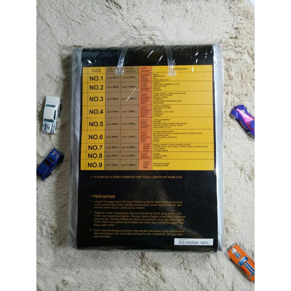 Fortuner Silver Coating Body Cover Mobil/Sarung Mobil/Selimut Mobil
