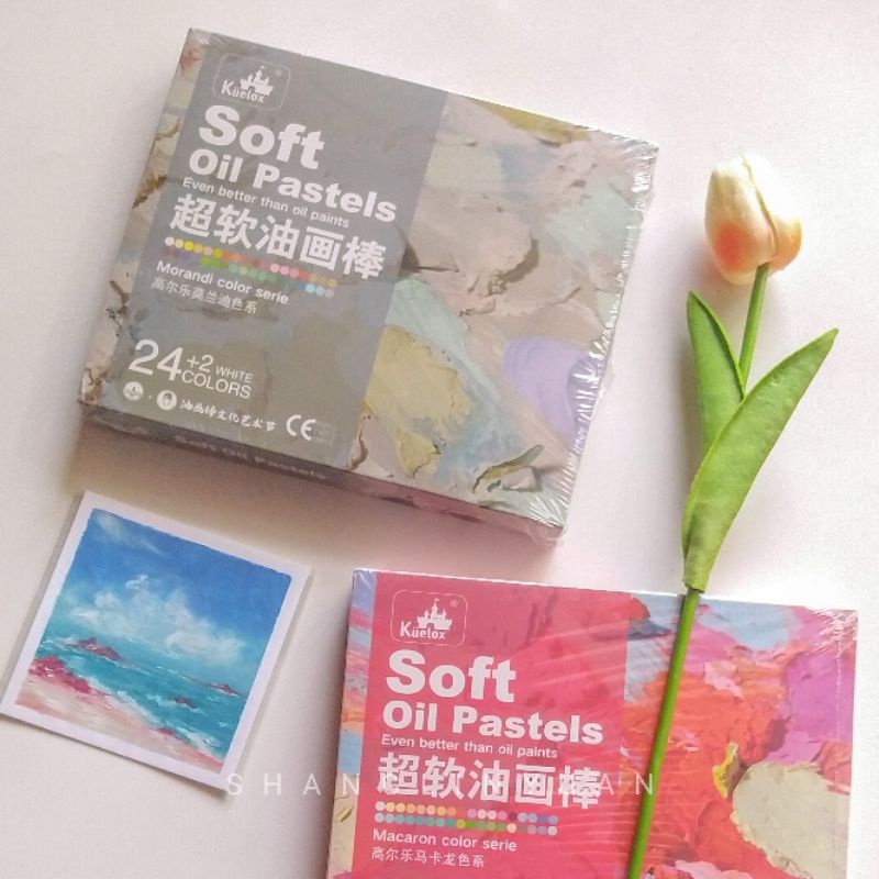 

[BONUS KIT] Kuelox artist super soft oil pastel 24 48 colors classic macaron morandi