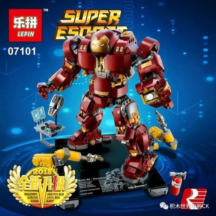 Promo  Lepin 07101 Bricks Hulkbuster Ironman Super Heroes Avengers