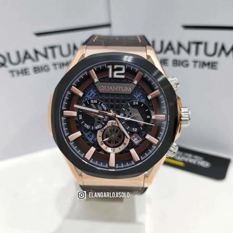JAM TANGAN PRIA QUANTUM PWG970.852 ORIGINAL TALI RUBBER