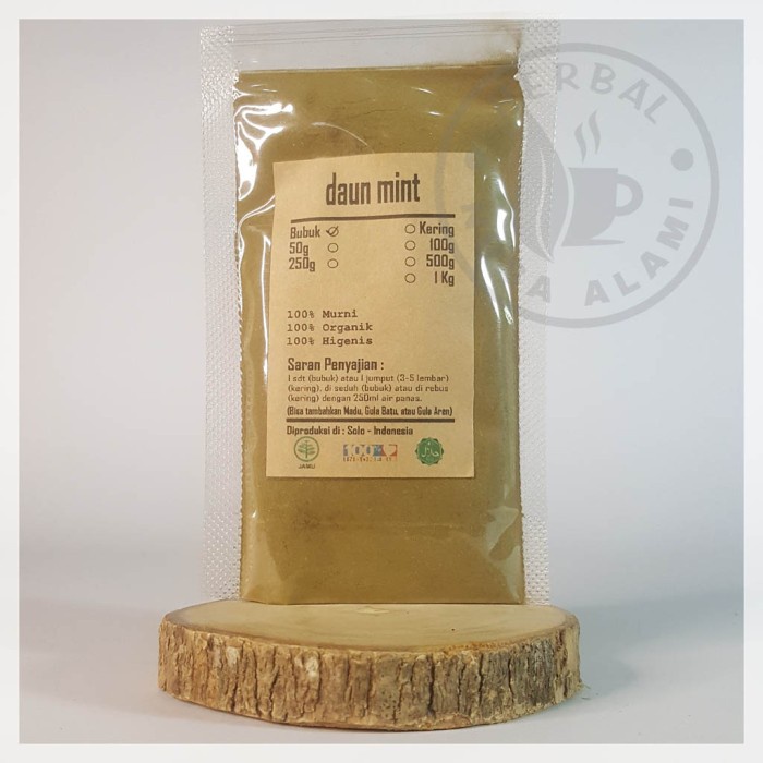 

DAUN MINT BUBUK | MURNI | Mentha 100g