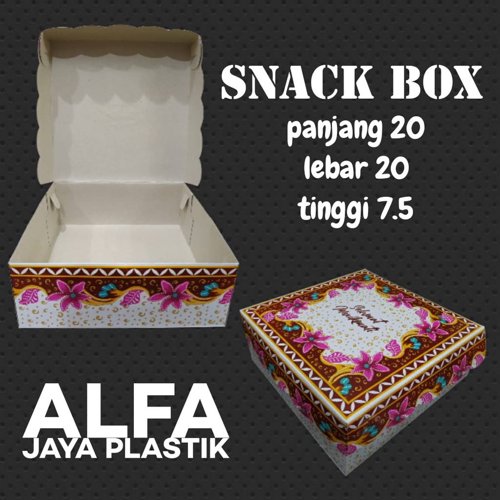 Dus batik 20x20 / dus kue / isi 20pcs