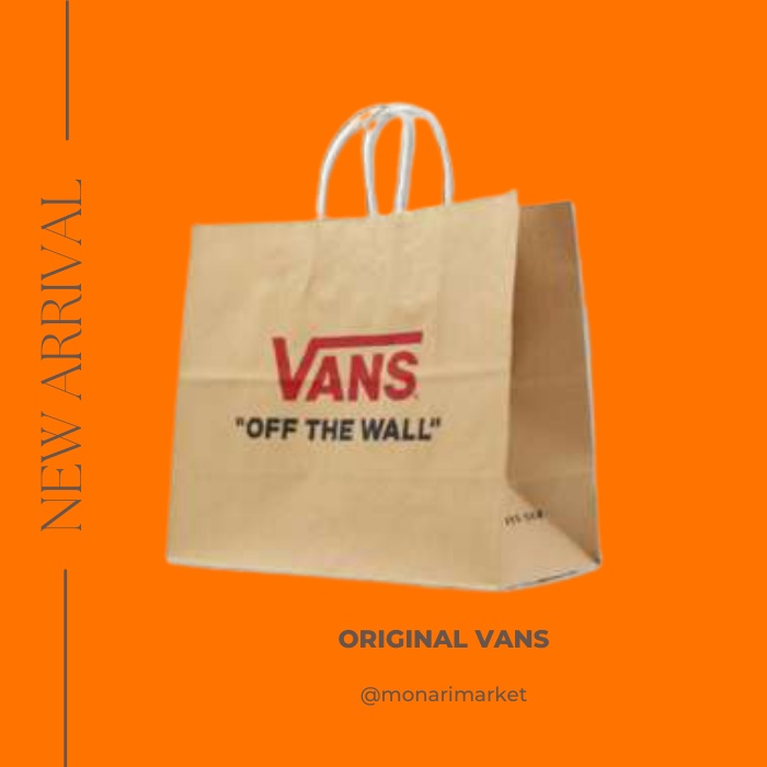

TAS PAPER BAG VANS ORIGINAL 100% PAPERBAG KERTAS KADO COKLAT TAS SEPATU