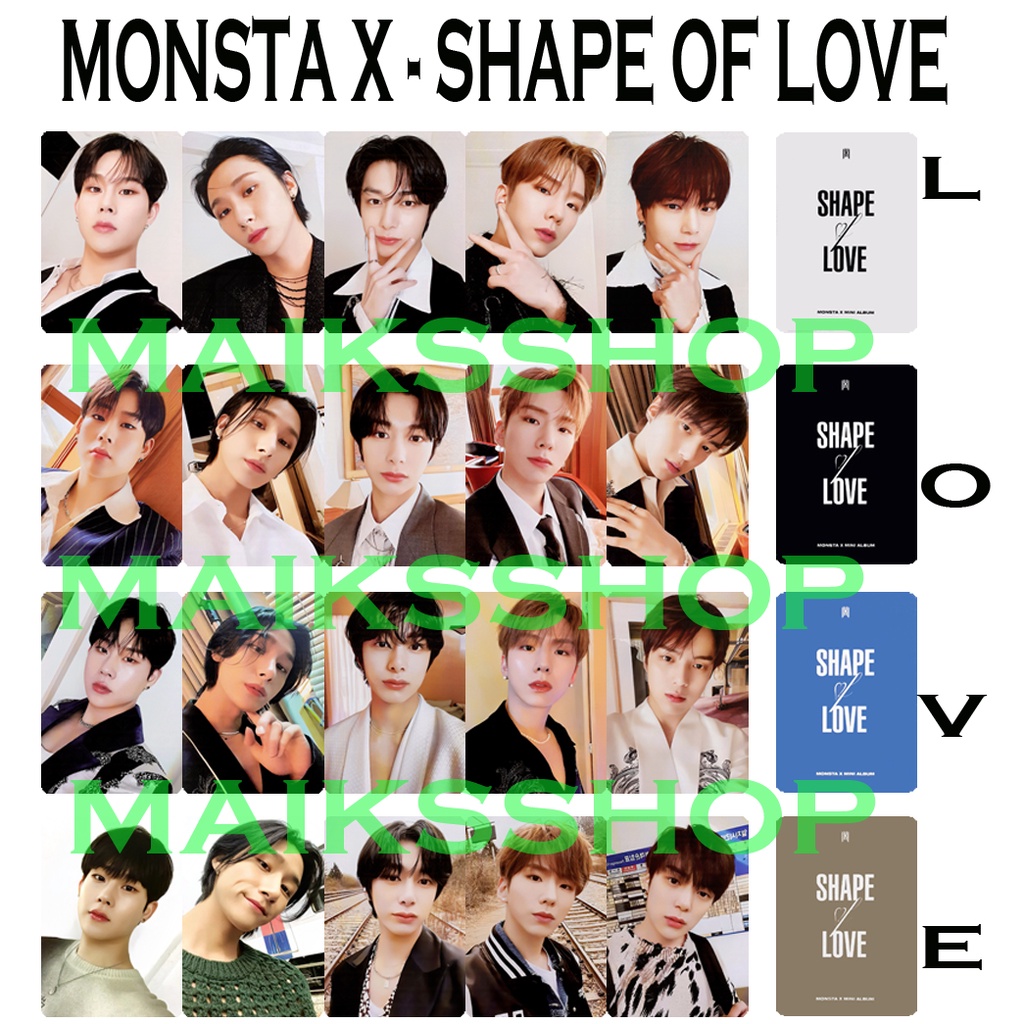 Monsta X Shape of Love Unofficial Photocard