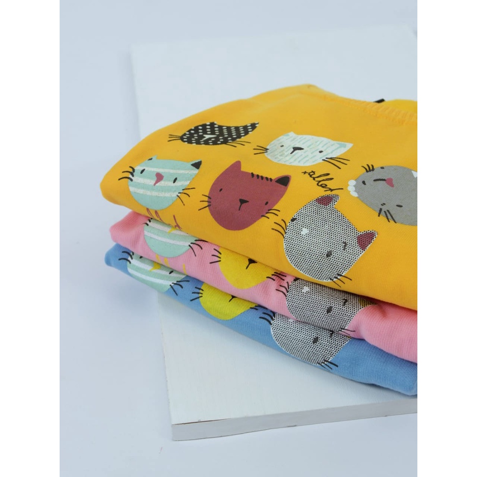 ZAHRA Pakaian Anak Perempuan CAT Sweater Fleece Anak Perempuan Umur  1 - 5 Tahun