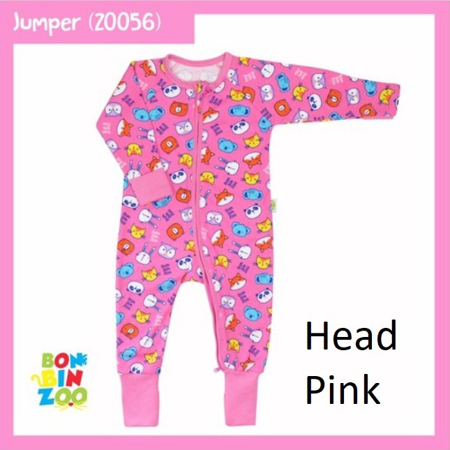 Sleepsuit Zipper Resleting Bonbinzoo SNI bahan halus uk 0-3/3-6/6-12m SML CBKS