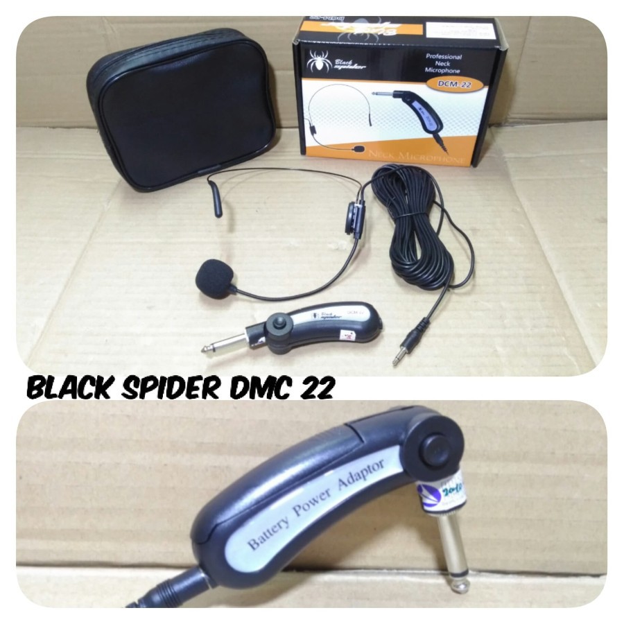 MIC HEADSET KABEL BLACKSPIDER DCM 22 MIC BANDO