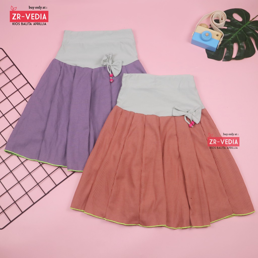 [POLOS] Rok Pita Bianca uk 8-10 Tahun / Skirt Polos Import Motif Anak Perempuan Cewek Skirt Pendek