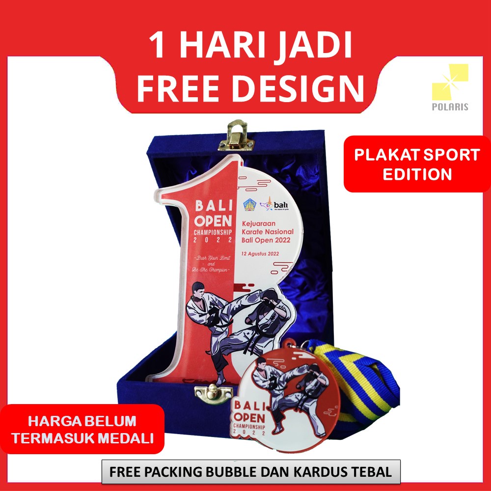 PLAKAT SPORT EDITION THROPHY ACRYLIC KEJUARAAN OLAHRAGA -CUSTOM PIALA AKRILIK PIAGAM LOMBA PENGHARGAAN JUARA E-SPORT