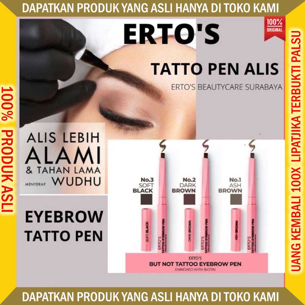 Pensil Pencil Alis Waterproof Anti Air Penghitam Menghitamkan Penebal Menebalkan Hena Tahan Lama Sep