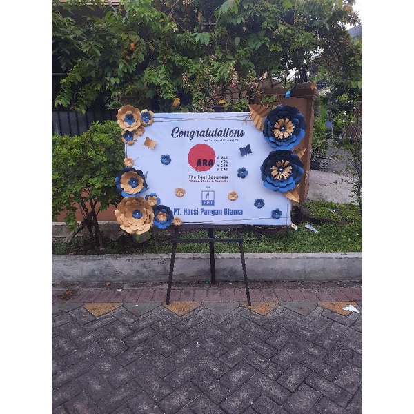 

papan bunga kertas surabaya - ove florist