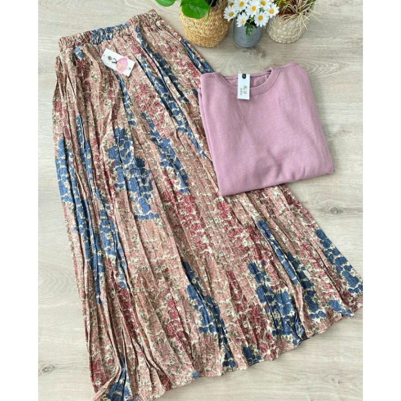 Risya Skirt Basic Lilac set