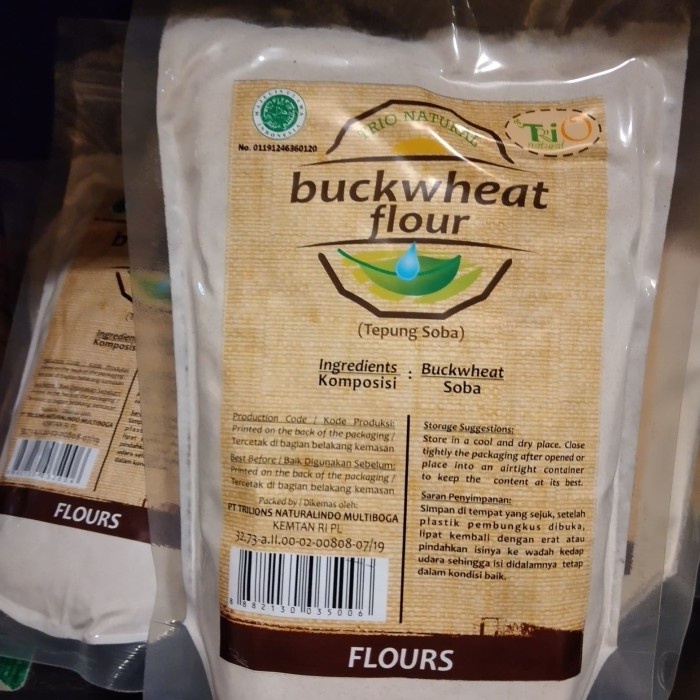 

BISA COD Trio natural Buckwheat Flour 500gr tepung soba