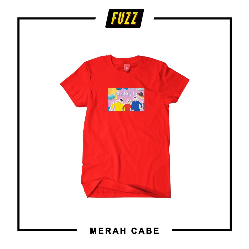 Kaos Paramore T-Shirt Musik Distro Pop Punk Rock Atasan Pria Dan Wanita Oversize