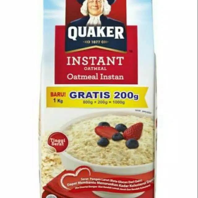 

Quakwr oat 1kg 800 + 200 gram