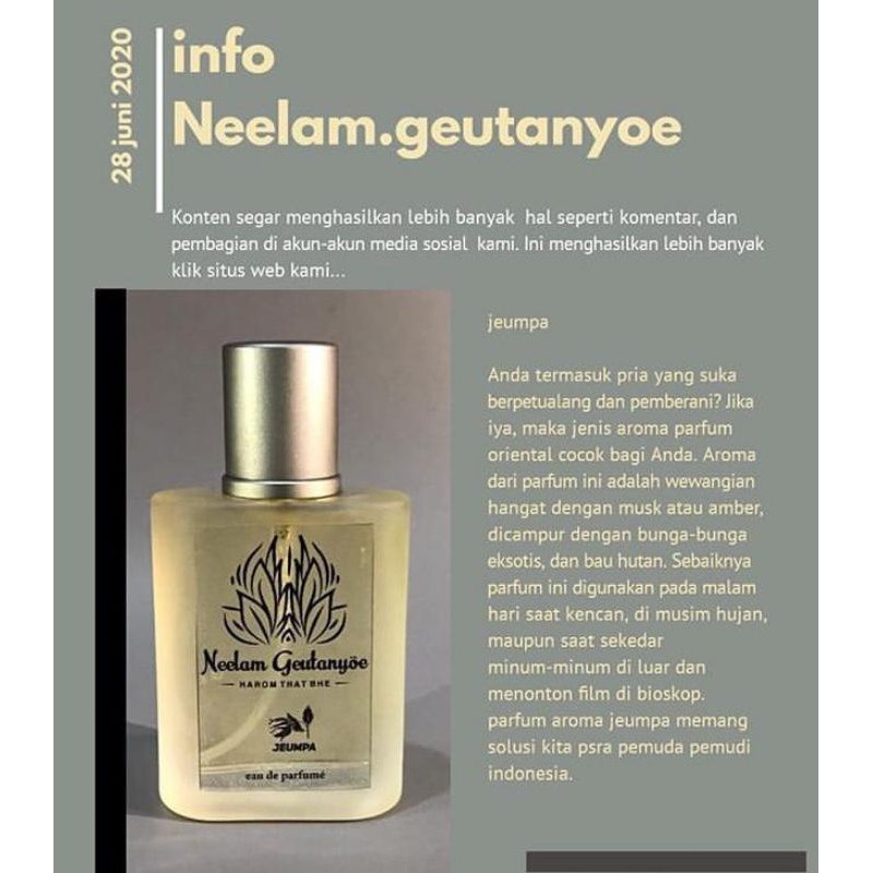 PARFUM NEELAM.GEUTANYOE [HAROEM THAT BEE]