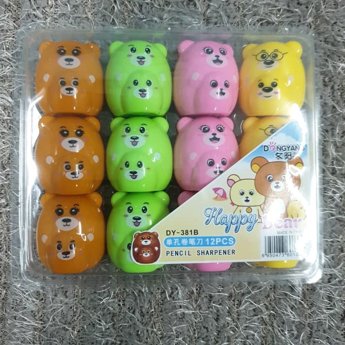

Eksklusif Rautan pensil beruang anak isi 12pcs Elegan
