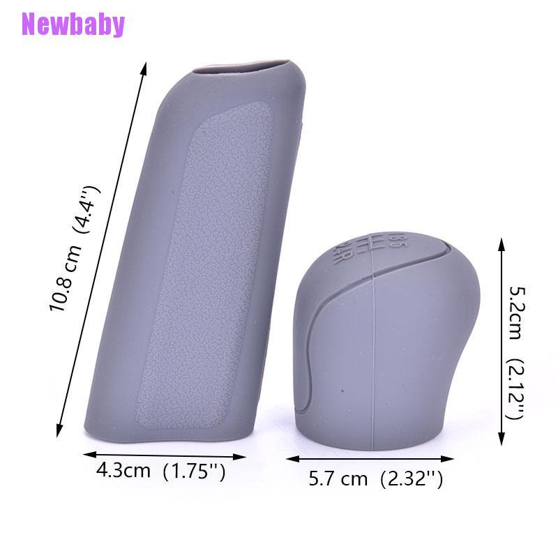 (Newbaby) Cover Knob Tuas Persneling / Rem Tangan Mobil Universal Bahan Silikon Anti Slip