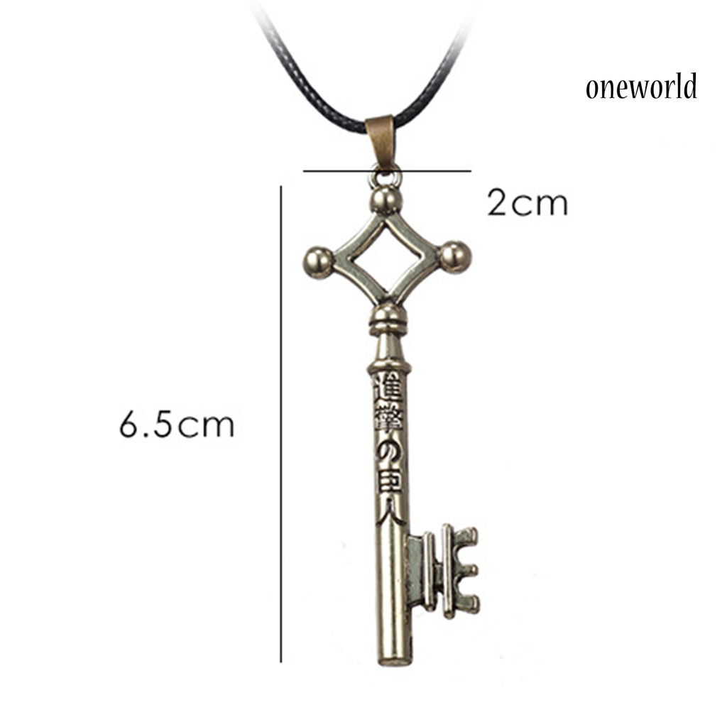 Oneworld Kalung Rantai Klavikula Desain Anime Attack On Titan Eren Untuk Unisex