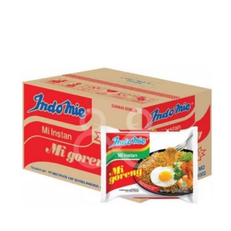 

Indomie goreng spesial ukuran 85 gram kemasan dus