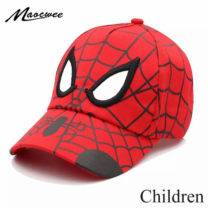 Topi Anak Superhero Spiderman Merah Hitam Anak Murah Terbaru