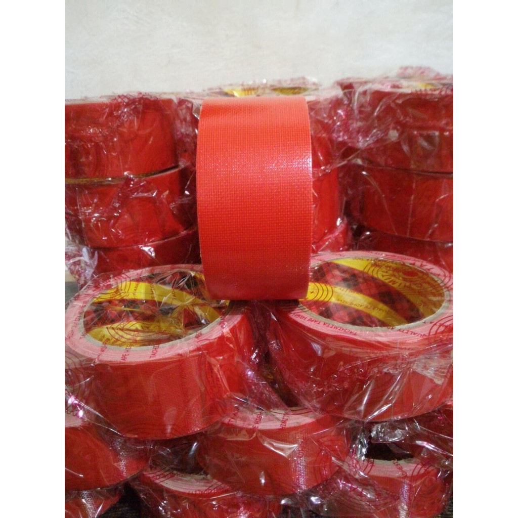 

Terlaris CLOTH TAPE LAKBAN KAIN WARNA MERAH TACHIMITA BERKUALITAS