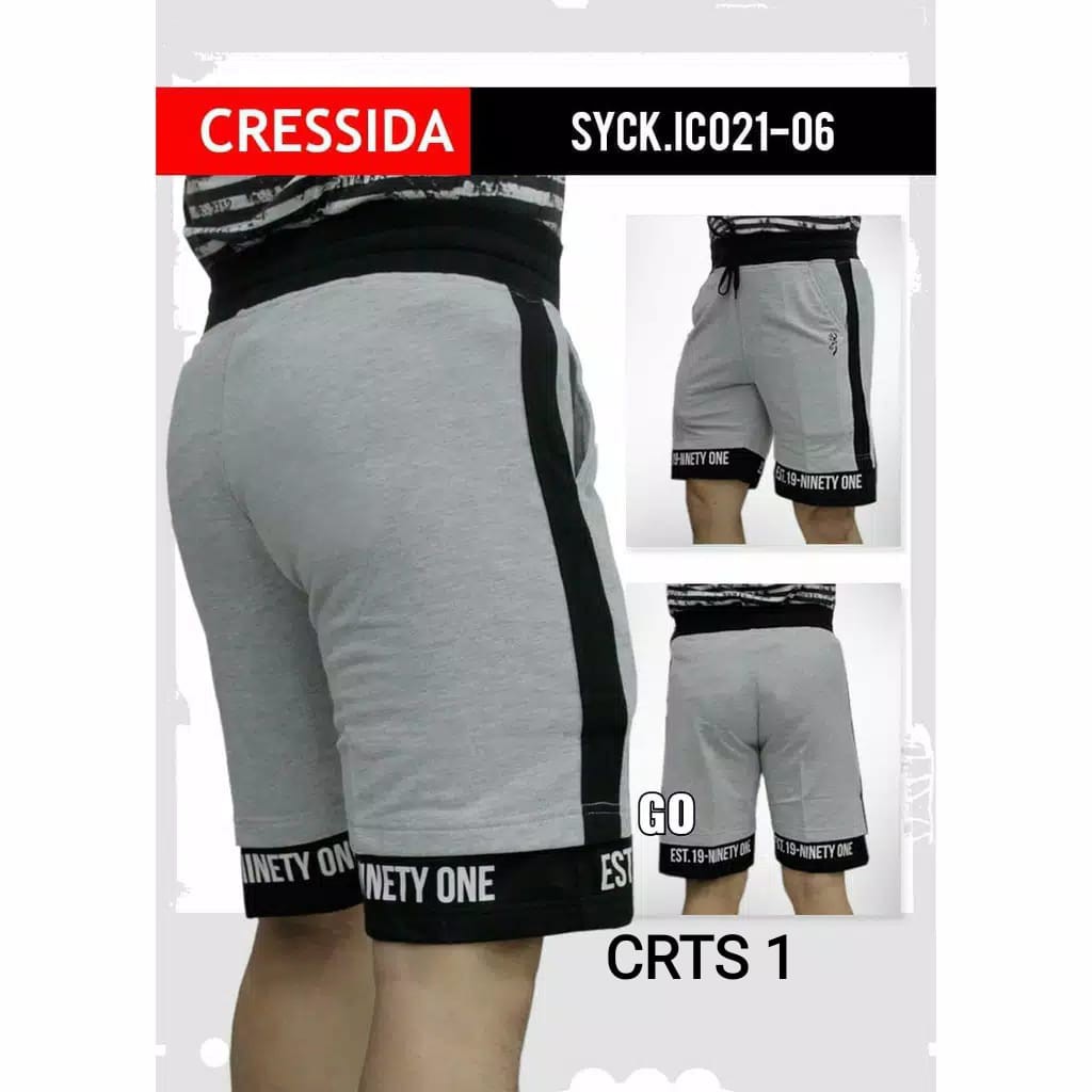 gos CRTS CRESSIDA CELANA TRAINING Polos Katun Combed Baby Terry Celana Training Pendek Laki Laki