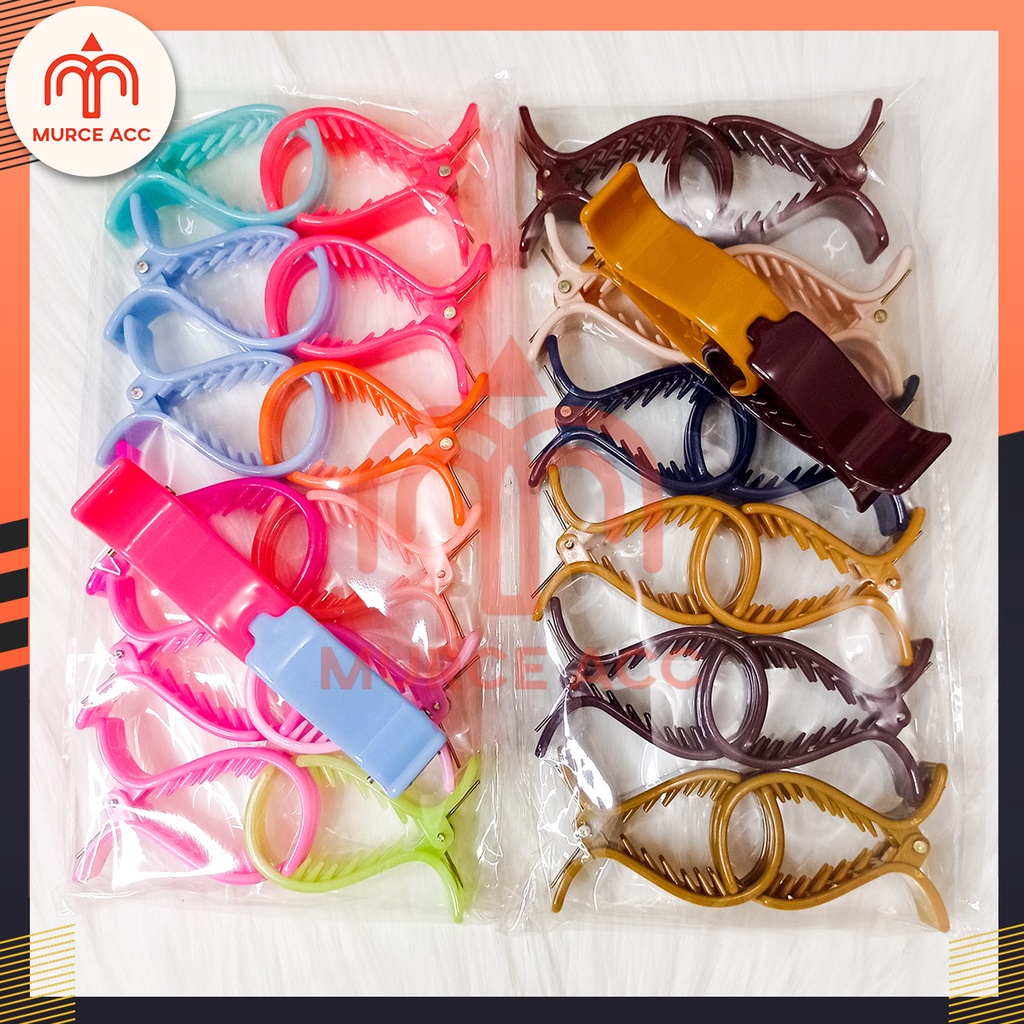 (12 Pcs) Jepit Rambut Jedai Salon Unik Model Korea 1 Lusin Harga Grosir