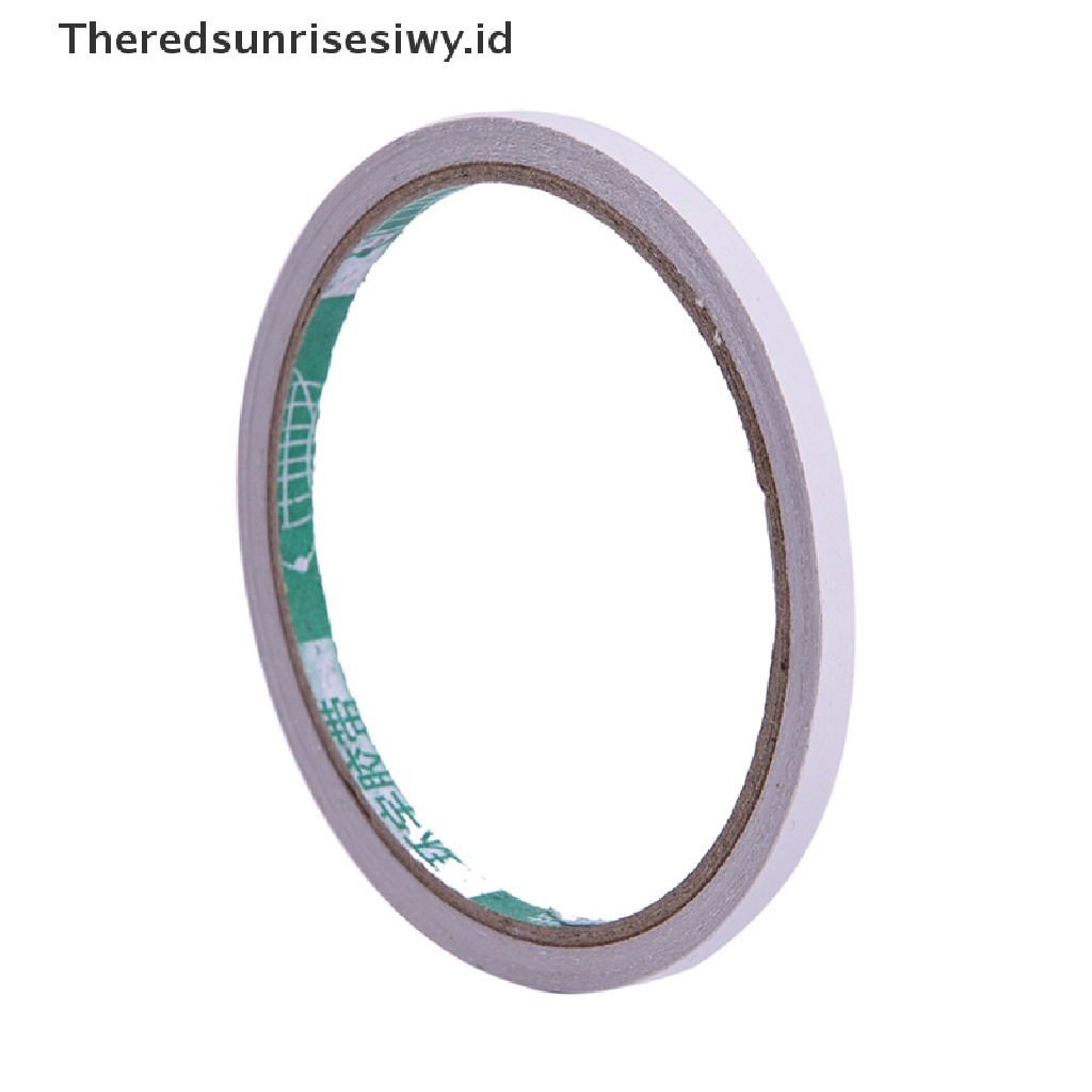 (Theredsunrisesiwy.Id) Double Tape Kertas Super Kuat Warna Putih Panjang 5m / 8m