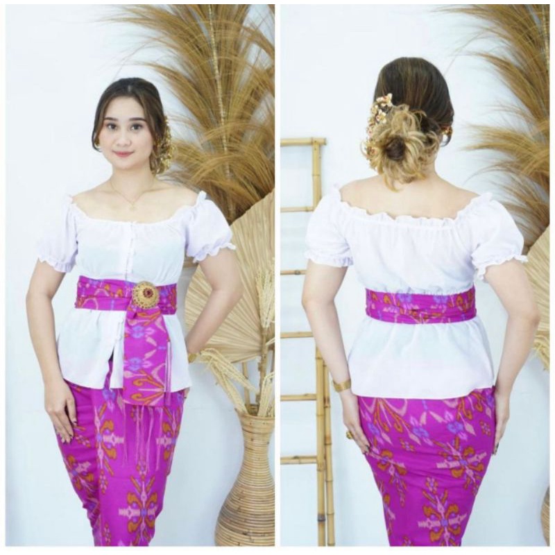 KEBAYA BABY DOLL TANGAN KERUT PENDEK|KEBAYA KERUT|KEBAYA SIFON|KEBAYA BALI|KEBAYA BALI MURAH