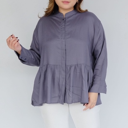 ARENA - Kemeja Wanita Big Size / oversized kancing depan