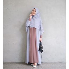 Ghania Gamis Set - Gamis Ceruty Baby Doll - Gamis Ceruty