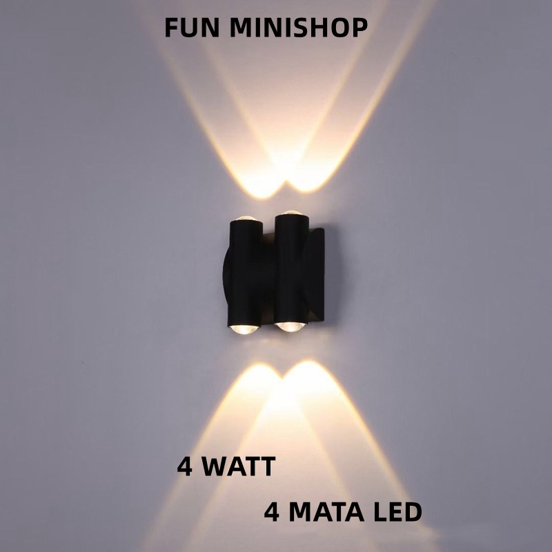 WALL LAMP ALUMINIUM LAMPU DINDING LAMPU TEMBOK LAMPU DEKOR INDOOR/OUTDOOR WATERPROOF  ALUMINIUM 2WATT 4WATT 6WATT 8WATT 10WATT