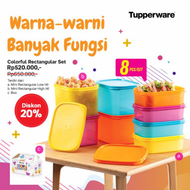 COLORFUL RECTANGULAR SET