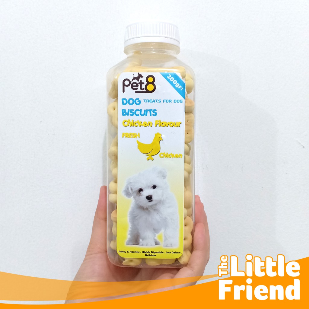 Dog Snack Biskuit Anjing 3 Varian Rasa Milk, Chicken, dan Mix Toples 200 gram