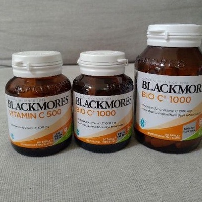 Blackmores Bio C 1000mg (30/90), Vitamin C 500mg (60) dan Daily Immune C 500mg (30)