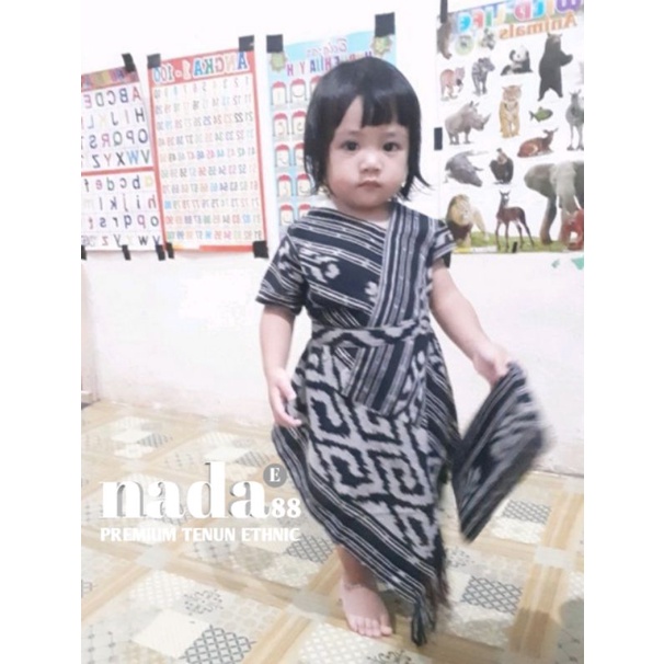 READY STOK baju anak balita - baju tenun balita - dress anak lucu - setelan anak