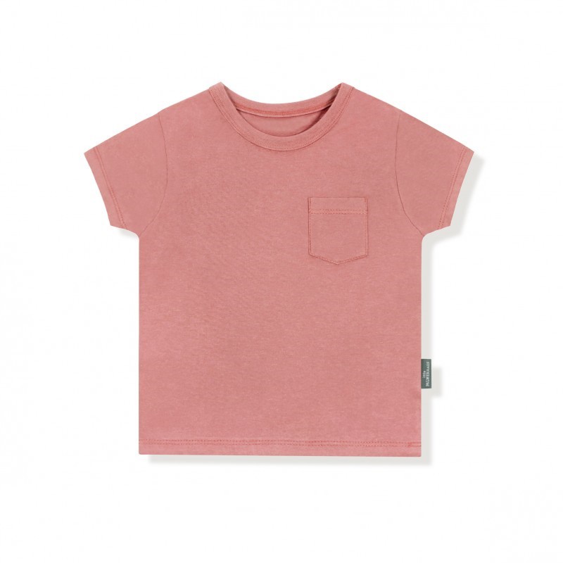 Kaos Anak Unisex Polos Salem | Basic Peach Pocket Tee 1-2T