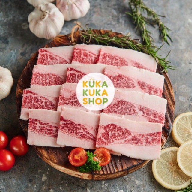 Daging Sapi Yakiniku Cut Wagyu Karubi MB 6-7 Premium - 250gram