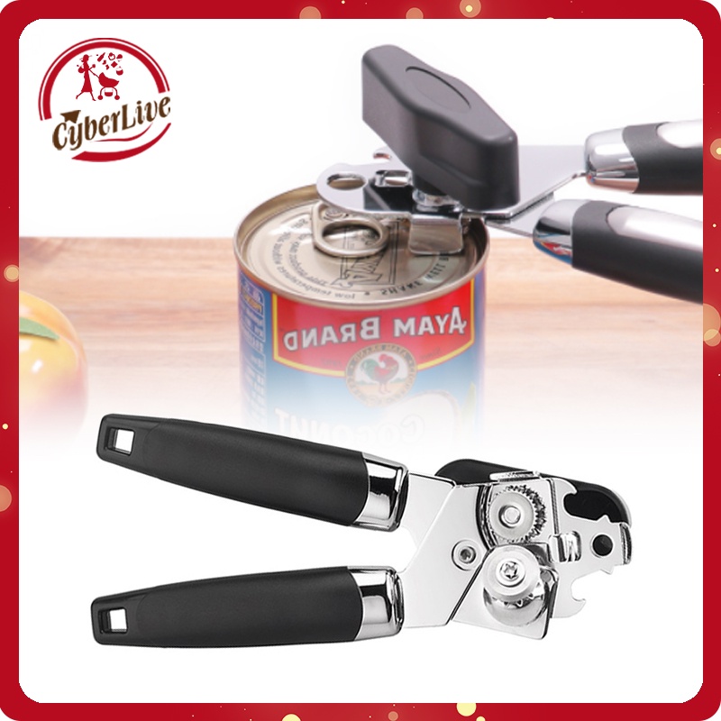 Jual Stainless Steel Can Opener 3 In 1 Alat Pembuka Kaleng Putar Manual Botol Opener Alat Buka 8424