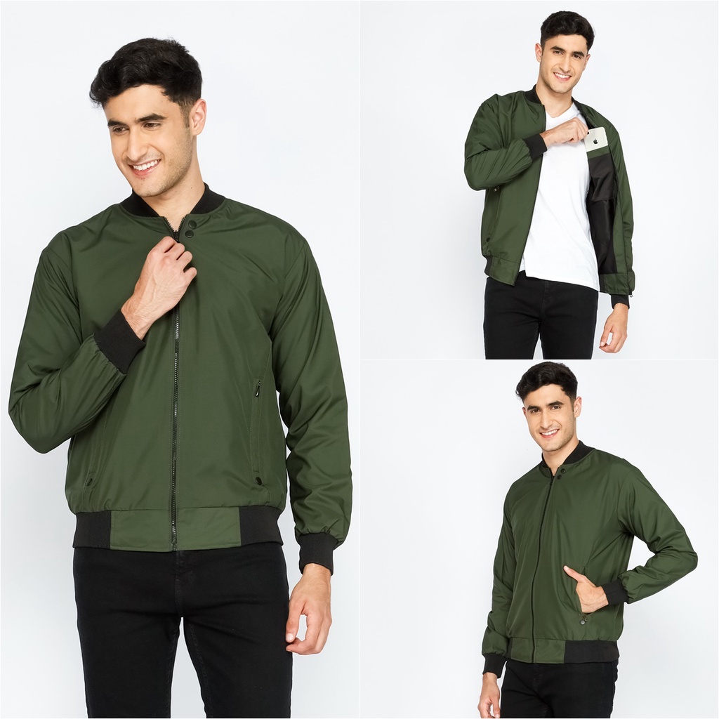 JAKET PRIA TERBARU BOMBER EKSEKUTIF COWOK POLOS PARASIT PREMIUM KEREN ELEGAN ORIGINAL DISTRO OENZIE