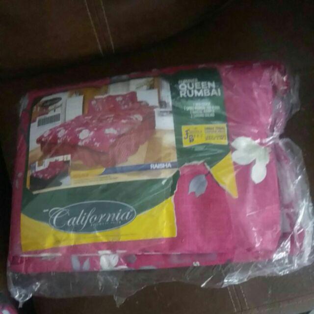 Set Bedcover + Sprei California 180x200 / 160x200 Motif Kamaya Morris Esme Raisha Kana Bc180clf