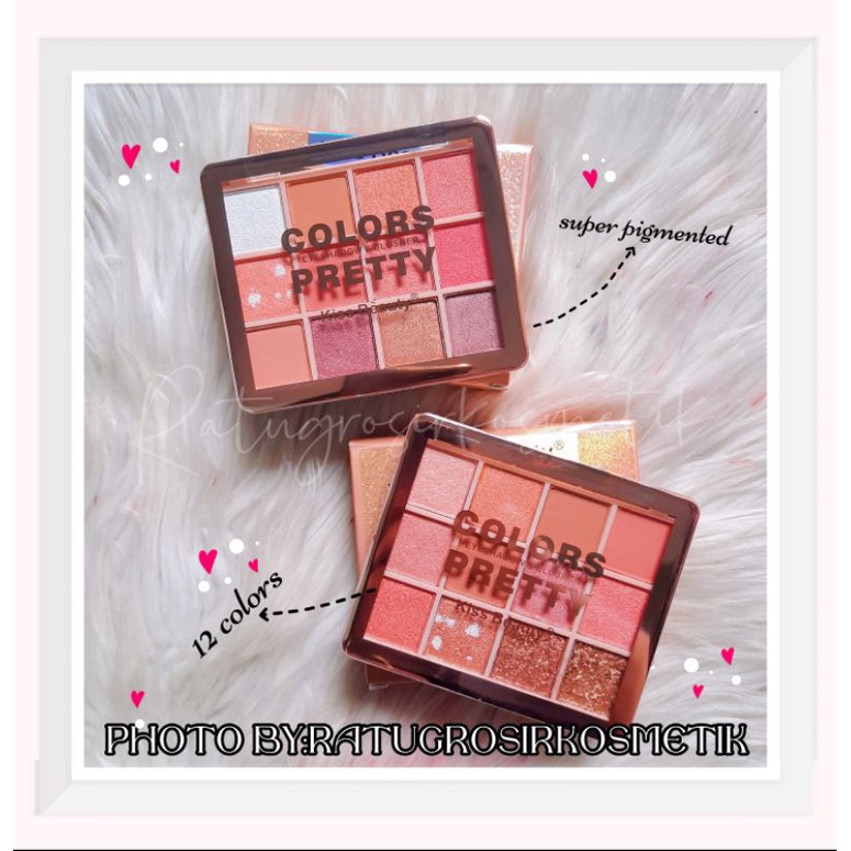 PROMO!!!EYESHADOW &amp; BLUSHER COLORS PRETTY KISS BEAUTY NO.87117