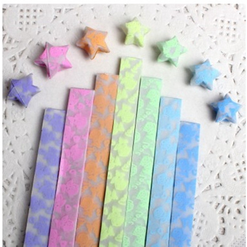 Origami Set Kertas Quilling Bentuk Bintang untuk Kerajinan Tangan DIY