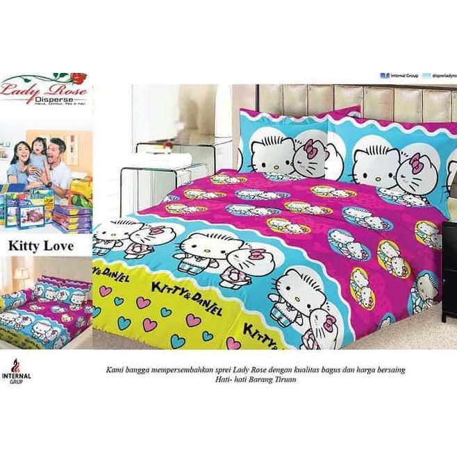 Bedcover Lady Rose 120 X 200 Hello Kitty Love