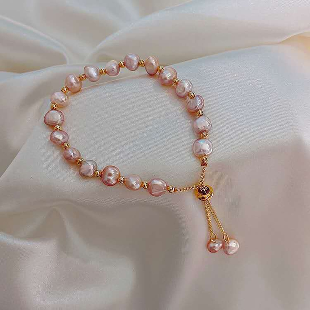 Gelang Mutiara Desain Baroque Untuk Wanita