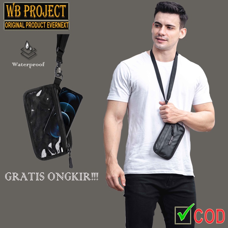 TAS SLING PHONE HP PRIA WATERPROOF SLING POUCH HANDPHONE TAS SLINGBAG HP TAS SELEMPANG HP PRIA ANTI 